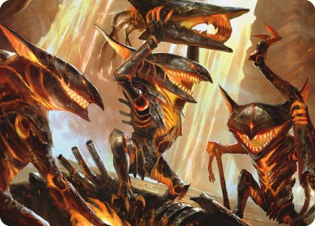 Gleeful Demolition Art Card [Phyrexia: All Will Be One Art Series] | Total Play