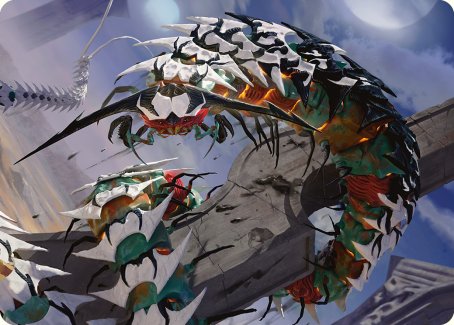 Atraxa's Skitterfang Art Card [Phyrexia: All Will Be One Art Series] | Total Play