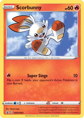 Scorbunny (SWSH002) [Sword & Shield: Black Star Promos] | Total Play