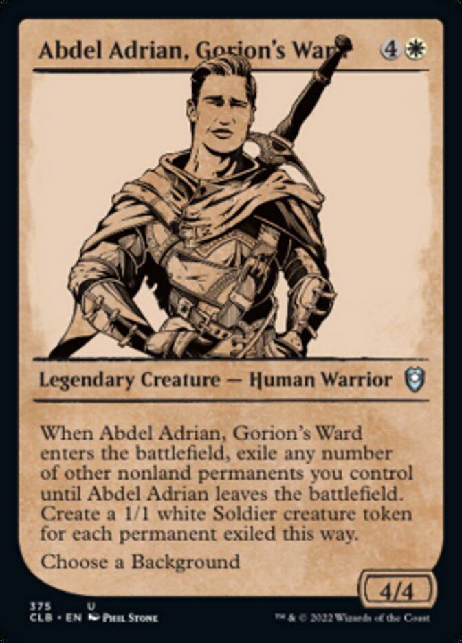 Abdel Adrian, Gorion's Ward (Showcase) [Commander Legends: Battle for Baldur's Gate] | Total Play