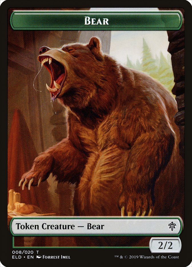 Bear Token [Throne of Eldraine Tokens] | Total Play