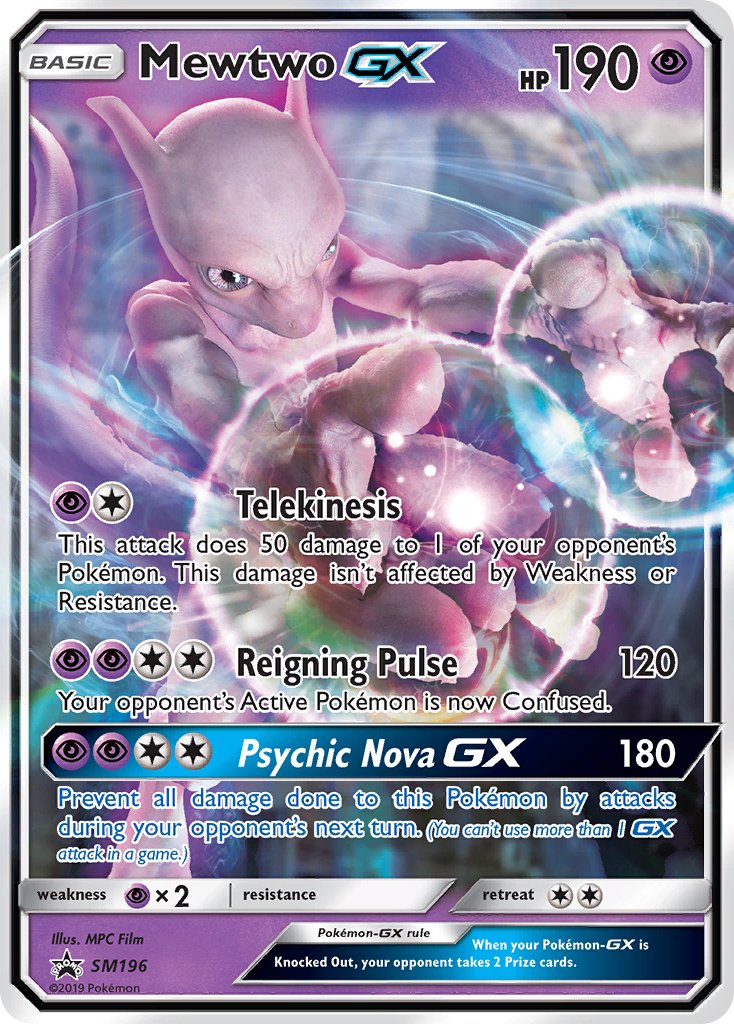 Mewtwo GX (SM196) [Sun & Moon: Black Star Promos] | Total Play