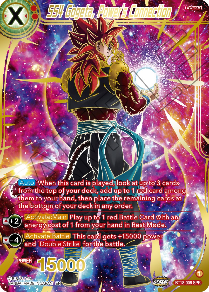 SS4 Gogeta, Power's Connection (SPR) (BT18-006) [Dawn of the Z-Legends] | Total Play