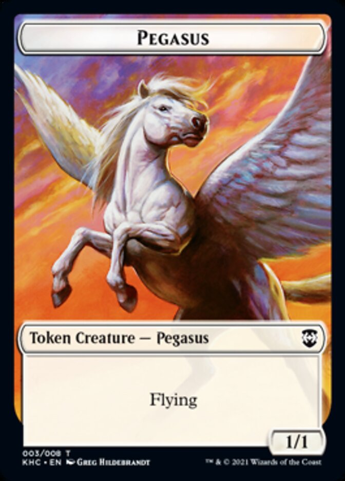 Pegasus Token [Kaldheim Commander Tokens] | Total Play