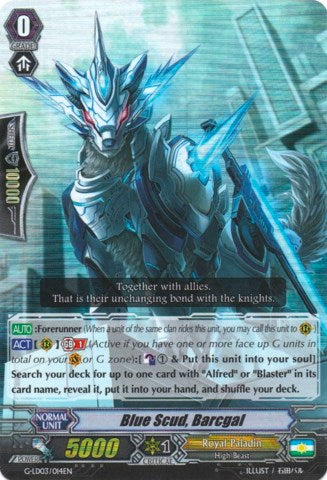 Blue Scud, Barcgal (G-LD03/014EN) [G-Legend Deck Vol.3: The Blaster] | Total Play