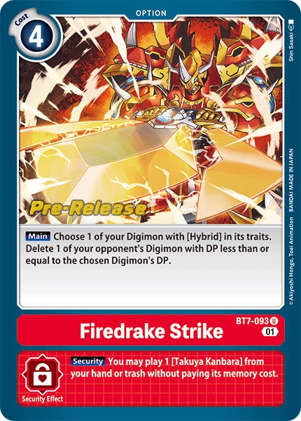 Firedrake Strike [BT7-093] [Next Adventure Pre-Release Cards] | Total Play