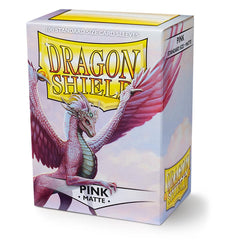 Dragon Shield: Standard 100ct Sleeves - Pink (Matte) | Total Play