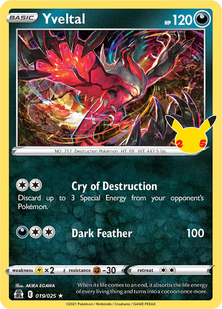 Yveltal (019/025) [Celebrations: 25th Anniversary] | Total Play