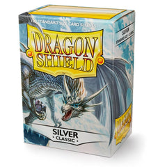 Dragon Shield: Standard 100ct Sleeves - Silver (Classic) | Total Play