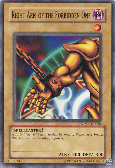 Right Arm of the Forbidden One [DLG1-EN020] Common | Total Play