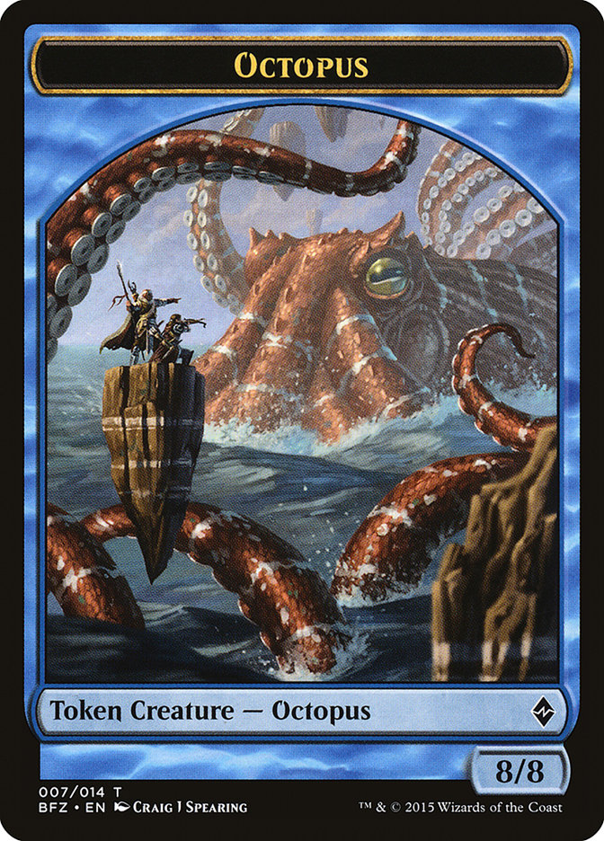 Octopus Token [Battle for Zendikar Tokens] | Total Play