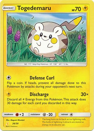 Togedemaru (26/30) [Sun & Moon: Trainer Kit - Alolan Raichu] | Total Play