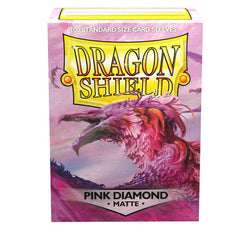 Dragon Shield: Standard 100ct Sleeves - Pink Diamond (Matte) | Total Play
