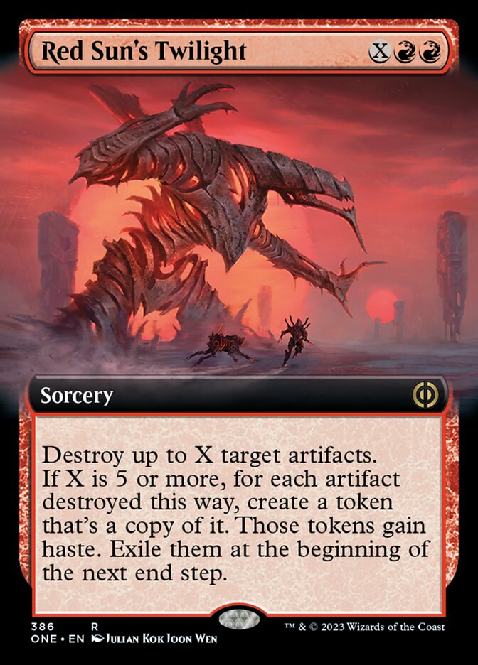 Red Sun's Twilight (Extended Art) [Phyrexia: All Will Be One] | Total Play