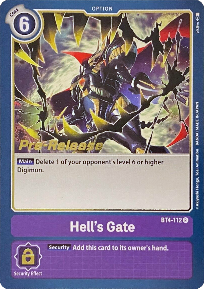 Hell's Gate [BT4-112] [Great Legend Pre-Release Promos] | Total Play