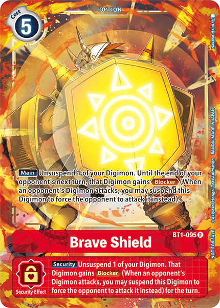 Brave Shield [BT1-095] (Dash Pack) [Release Special Booster Ver.1.5 Promos] | Total Play