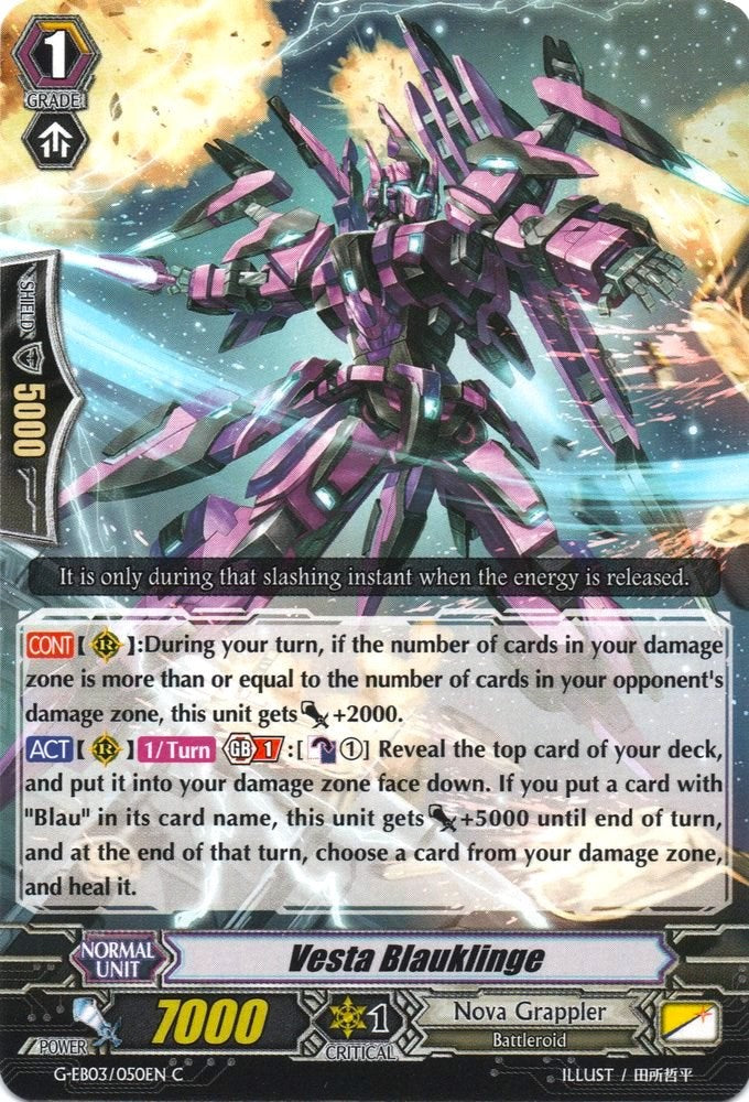 Vesta Blauklinge (G-EB03/050EN) [The GALAXY STAR GATE] | Total Play