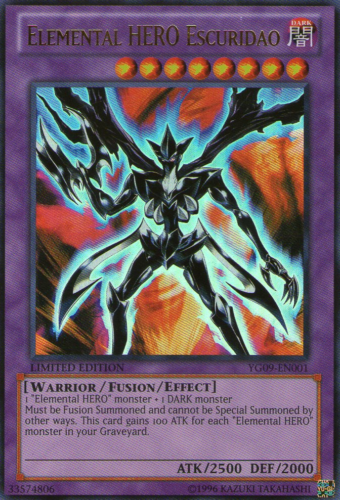 Elemental HERO Escuridao [YG09-EN001] Ultra Rare | Total Play