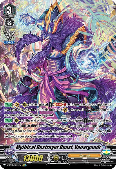 Mythical Destroyer Beast, Vanargandr (V-BT12/SP22EN) [Divine Lightning Radiance] | Total Play