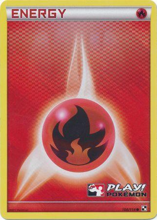 Fire Energy (106/114) (Play Pokemon Promo) [Black & White: Base Set] | Total Play