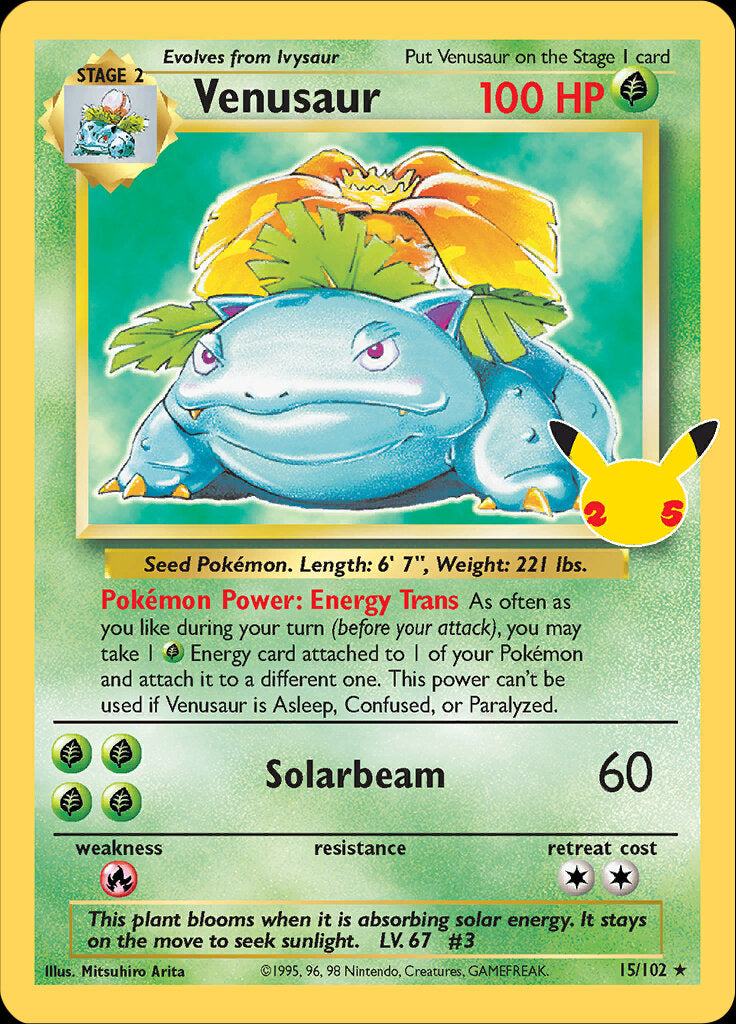 Venusaur (15/102) [Celebrations: 25th Anniversary - Classic Collection] | Total Play