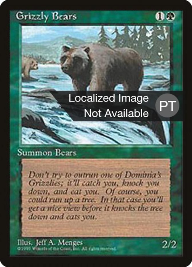 Grizzly Bears [Fourth Edition (Foreign Black Border)] | Total Play