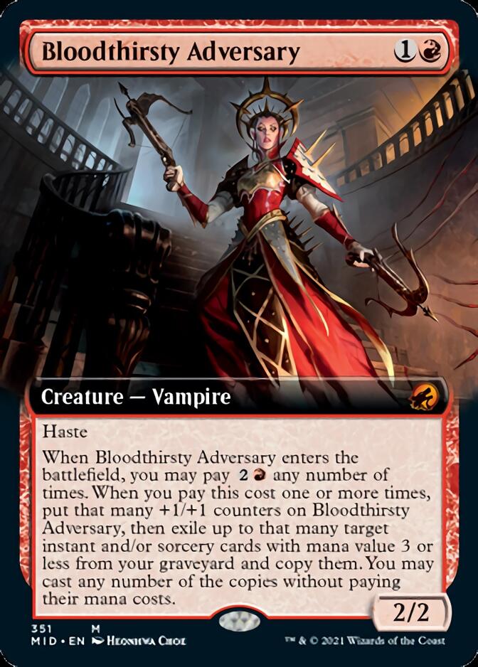 Bloodthirsty Adversary (Extended Art) [Innistrad: Midnight Hunt] | Total Play