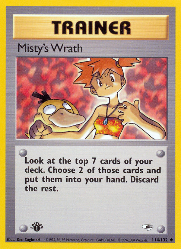 Misty's Wrath (114/132) [Gym Heroes 1st Edition] | Total Play