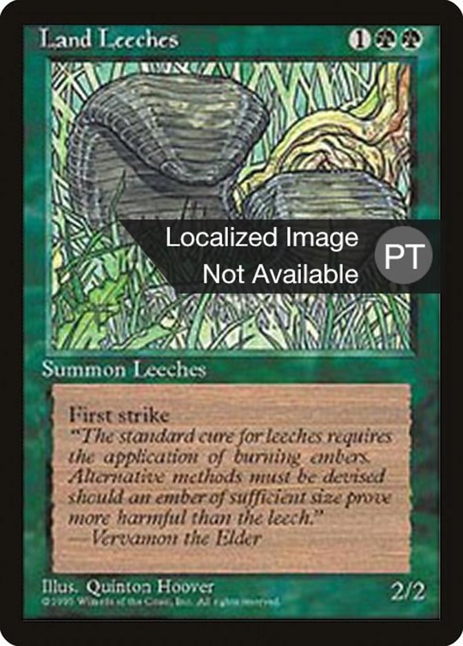 Land Leeches [Fourth Edition (Foreign Black Border)] | Total Play