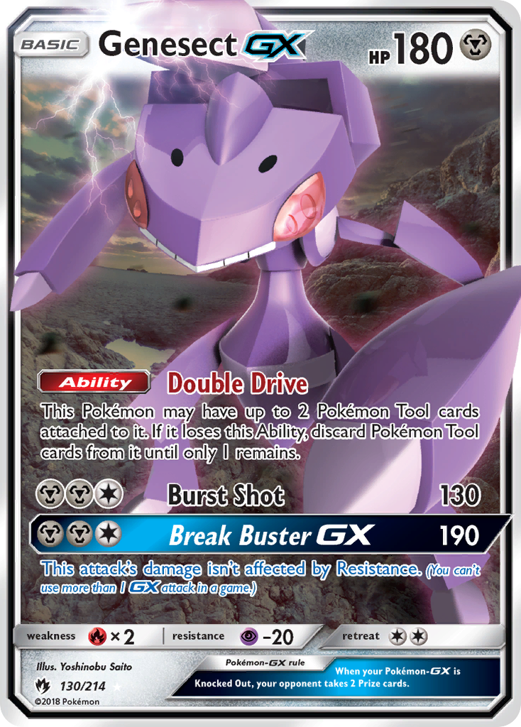 Genesect GX (130/214) [Sun & Moon: Lost Thunder] | Total Play