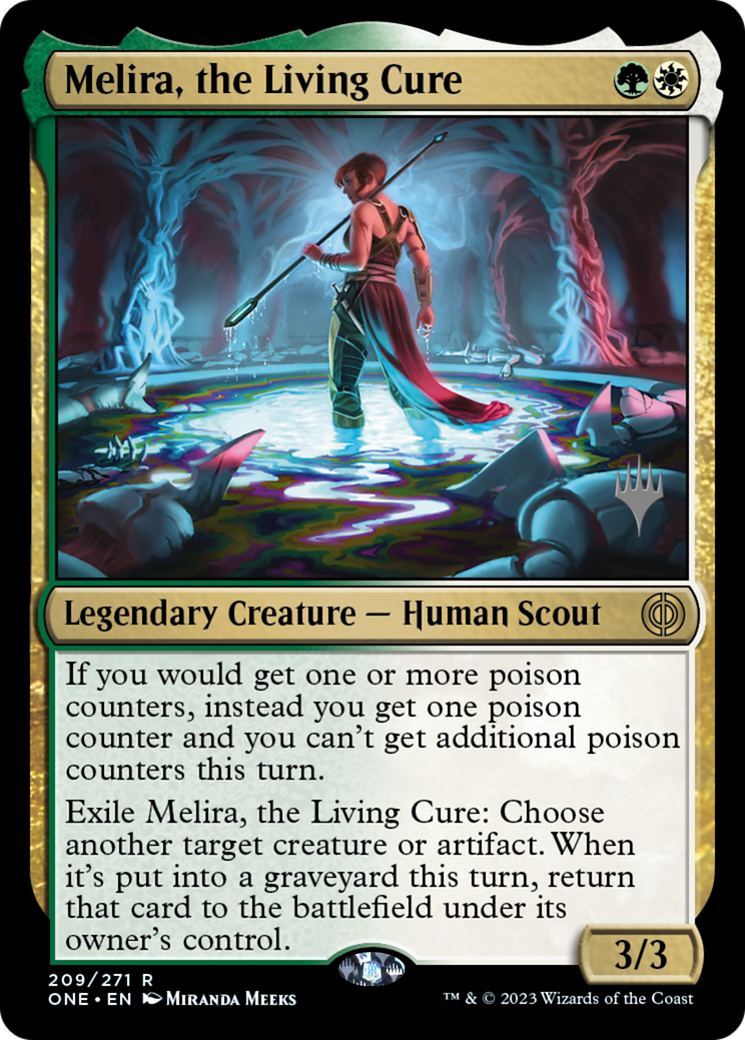 Melira, the Living Cure (Promo Pack) [Phyrexia: All Will Be One Promos] | Total Play