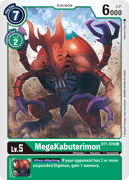 MegaKabuterimon [BT1-076] [Release Special Booster Ver.1.0] | Total Play