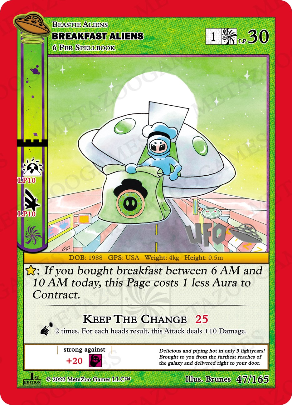 Breakfast Aliens [Cryptid Nation: UFO First Edition Spoiler Pack] | Total Play