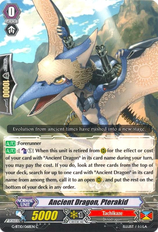 Ancient Dragon, Pterakid (G-BT10/068EN) [Raging Clash of the Blade Fangs] | Total Play