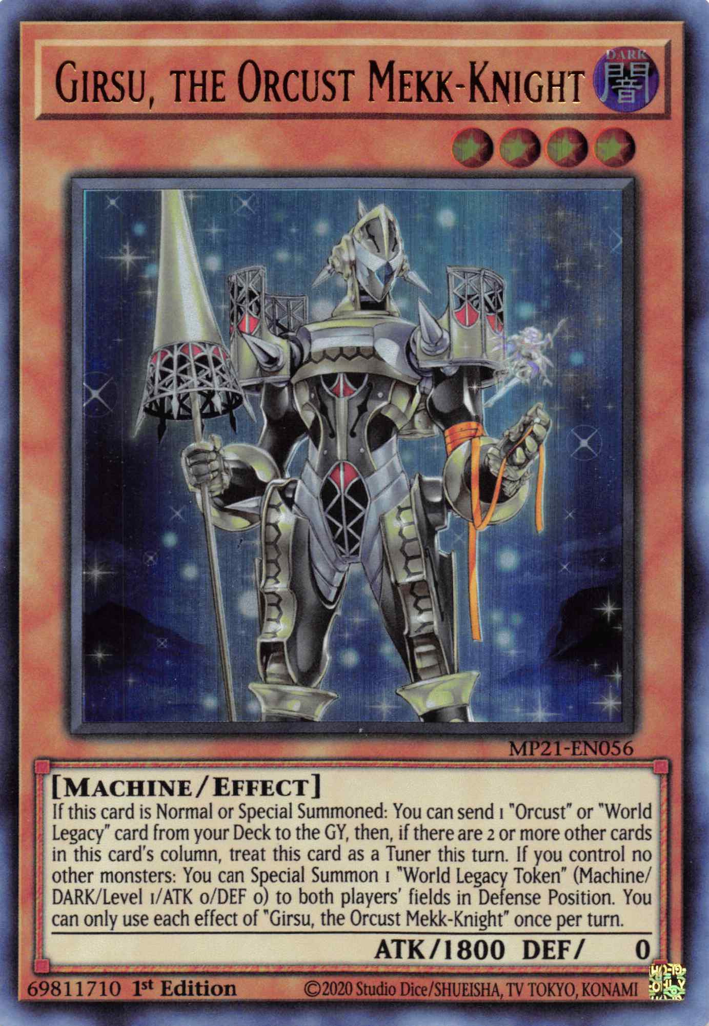 Girsu, the Orcust Mekk-Knight [MP21-EN056] Ultra Rare | Total Play