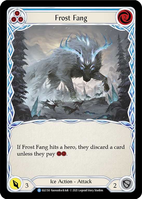 Frost Fang (Blue) [ELE150] (Tales of Aria)  1st Edition Rainbow Foil | Total Play