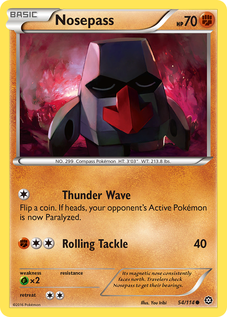 Nosepass (54/114) [XY: Steam Siege] | Total Play