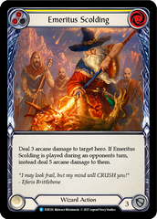 Emeritus Scolding (Yellow) [EVR126] (Everfest)  1st Edition Rainbow Foil | Total Play