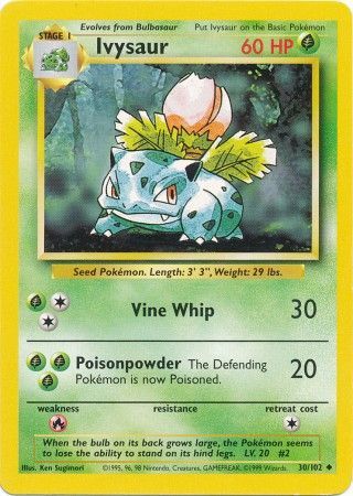 Ivysaur (30/102) [Base Set Unlimited] | Total Play