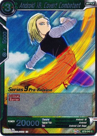 Android 18, Covert Combatant (BT9-042) [Universal Onslaught Prerelease Promos] | Total Play