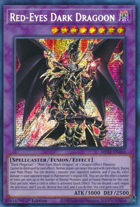 Red-Eyes Dark Dragoon [MP22-EN264] Prismatic Secret Rare | Total Play