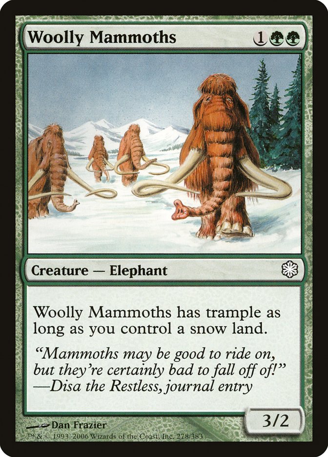 Woolly Mammoths [Coldsnap Theme Decks] | Total Play