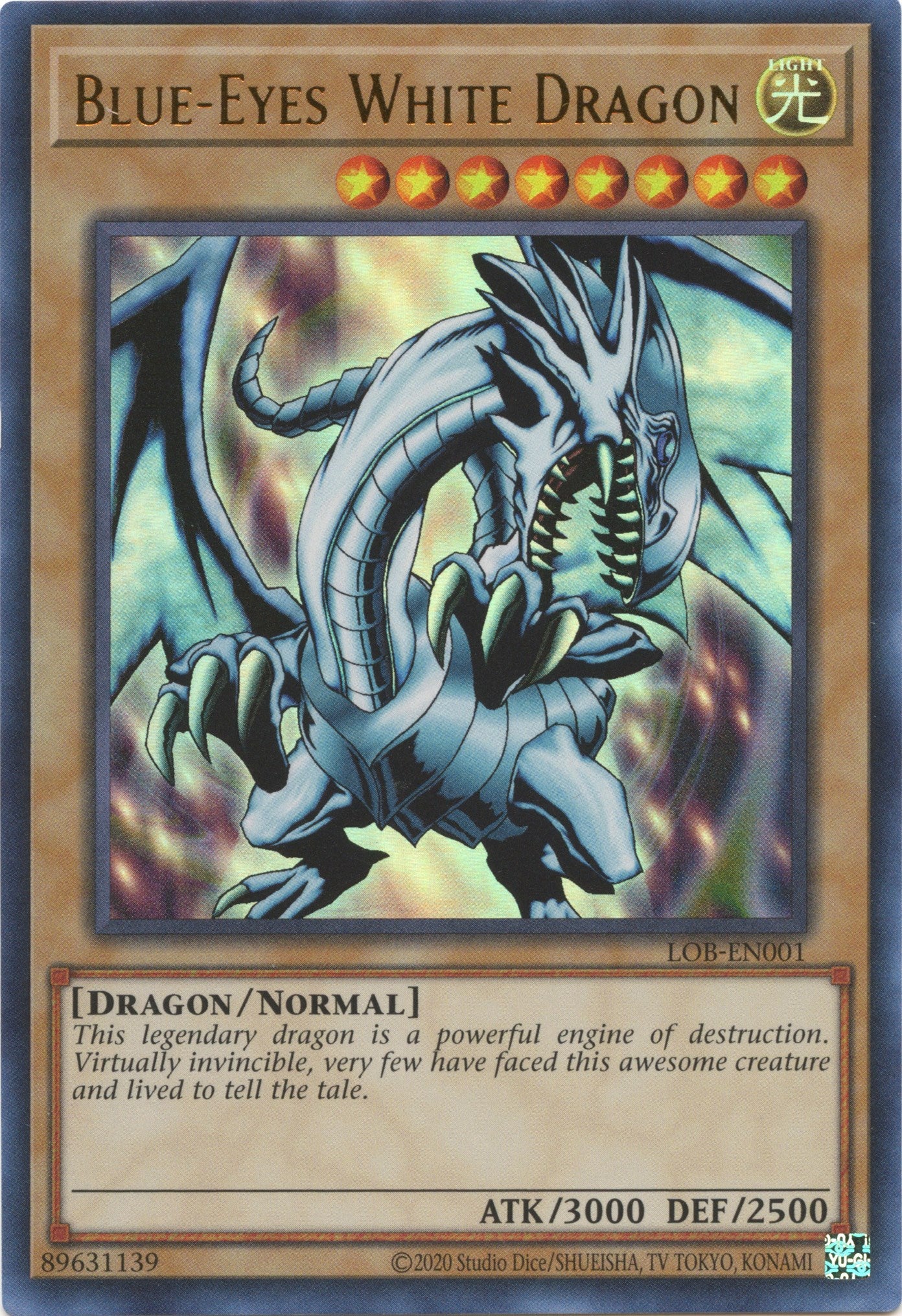 Blue-Eyes White Dragon (25th Anniversary) [LOB-EN001] Ultra Rare | Total Play