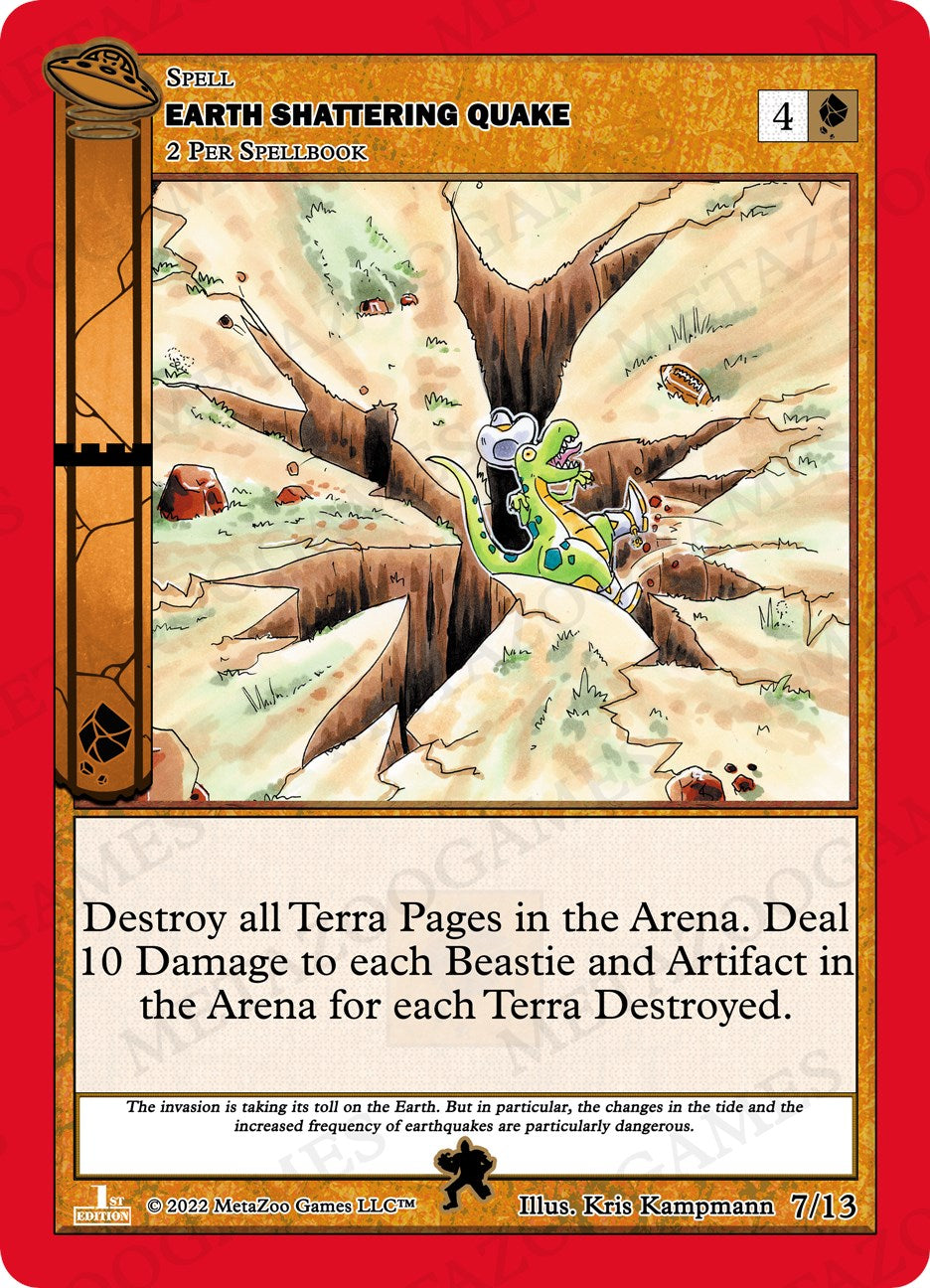 Earth Shattering Quake [Cryptid Nation: UFO First Edition Tribal Theme Decks] | Total Play
