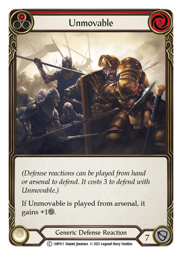 Unmovable (Red) [1HP411] (History Pack 1) | Total Play