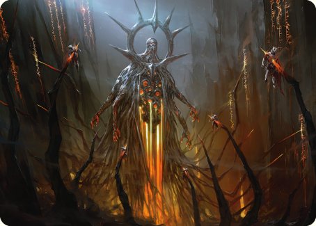 Solphim, Mayhem Dominus Art Card [Phyrexia: All Will Be One Art Series] | Total Play