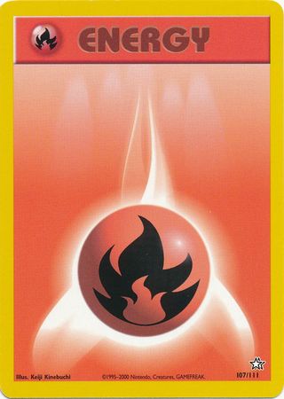 Fire Energy (107/111) [Neo Genesis Unlimited] | Total Play