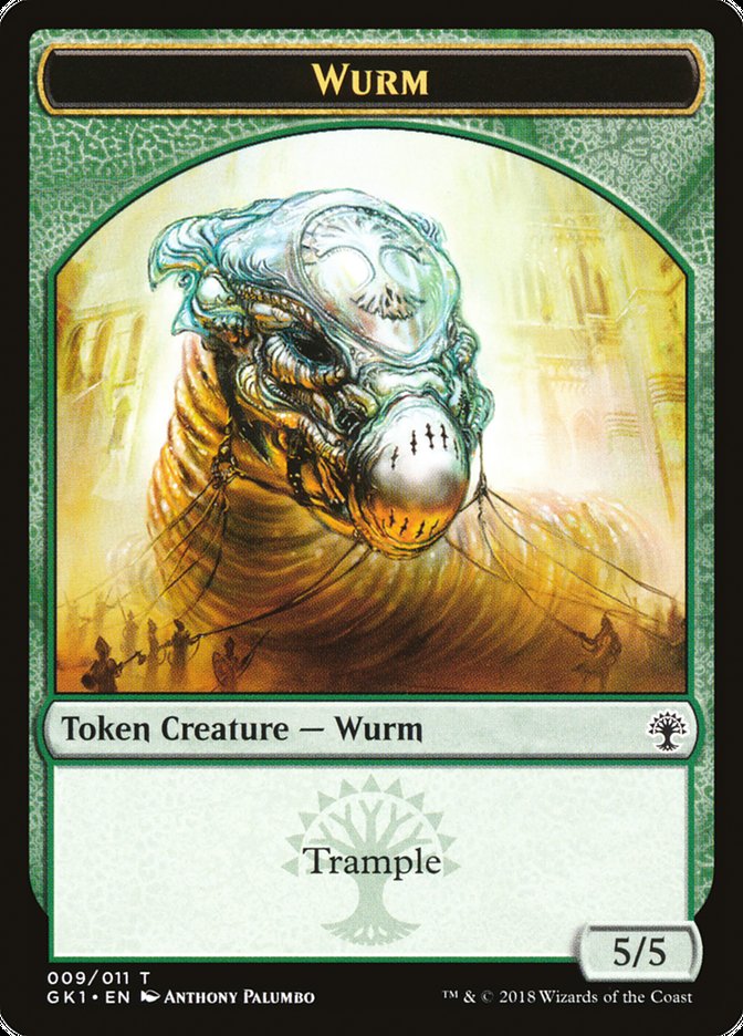 Wurm // Saproling Double-Sided Token [Guilds of Ravnica Guild Kit Tokens] | Total Play