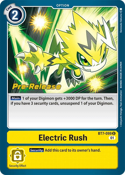 Electric Rush [BT7-099] [Next Adventure Pre-Release Cards] | Total Play