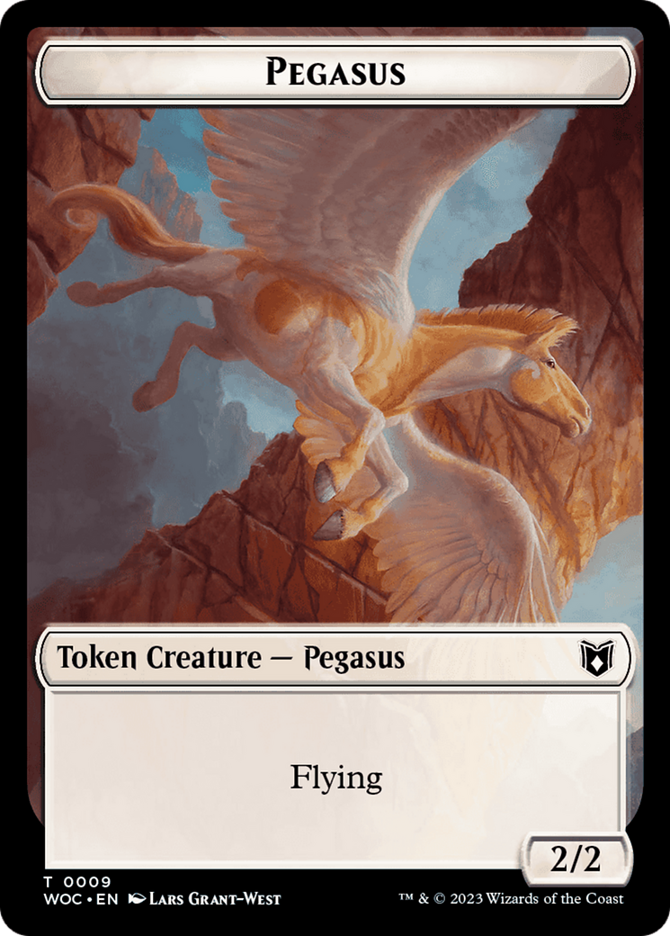 Pirate // Pegasus Double-Sided Token [Wilds of Eldraine Commander Tokens] | Total Play